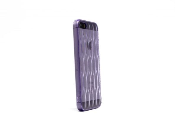 Torbica silikonska Waves za iPhone 5 ljubicasta - Silikonske futrole Iphone 