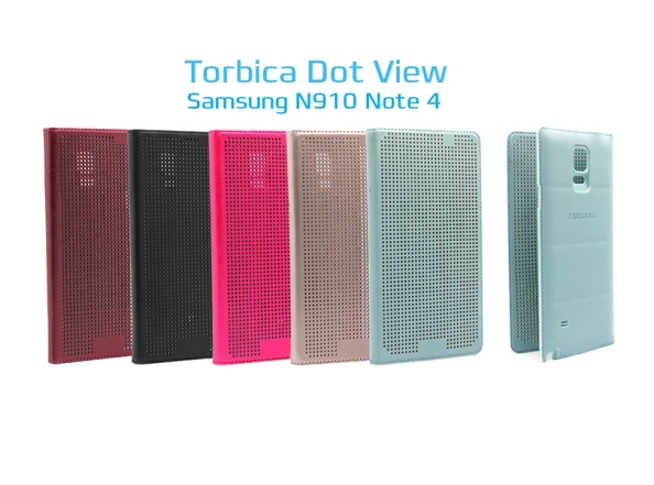 Torbica Dot View za Samsung N910 Note 4 pink - Glavna Torbice odakle ide sve