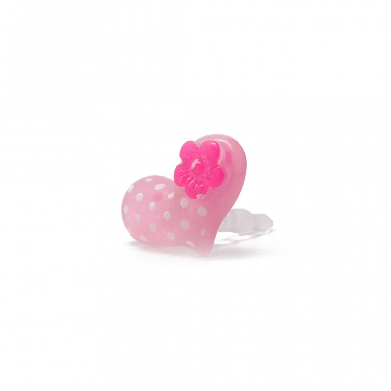 Kapica handsfree 3,5 mm srce roze - Privesci 