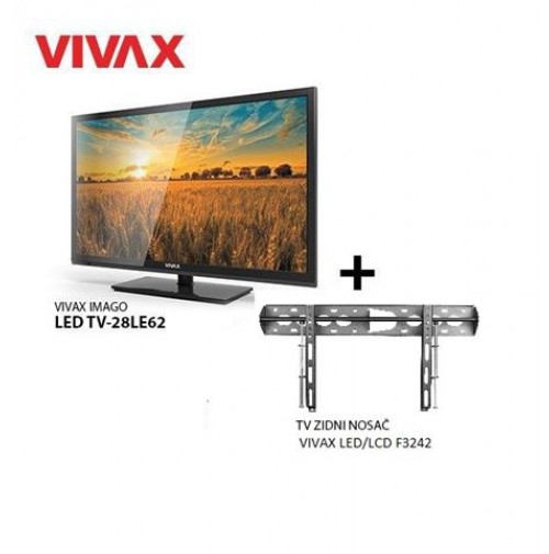 VIVAX IMAGO LED TV-28LE62, HD, MPEG4, DVB-T/C + gratis nosaÄ F3242 - LED televizori