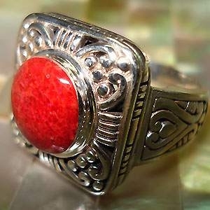 srebrni prsten 1581koral.p - Prstenje