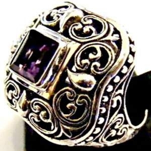 Srebrni prsten 1568ametist - Srebrno prestenje