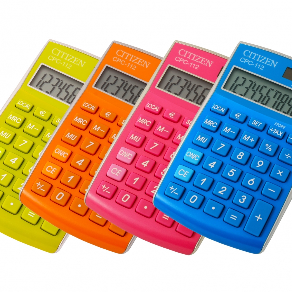 Stoni kalkulator Citizen CPC-112 color line, 12 cifara - Kalkulatori