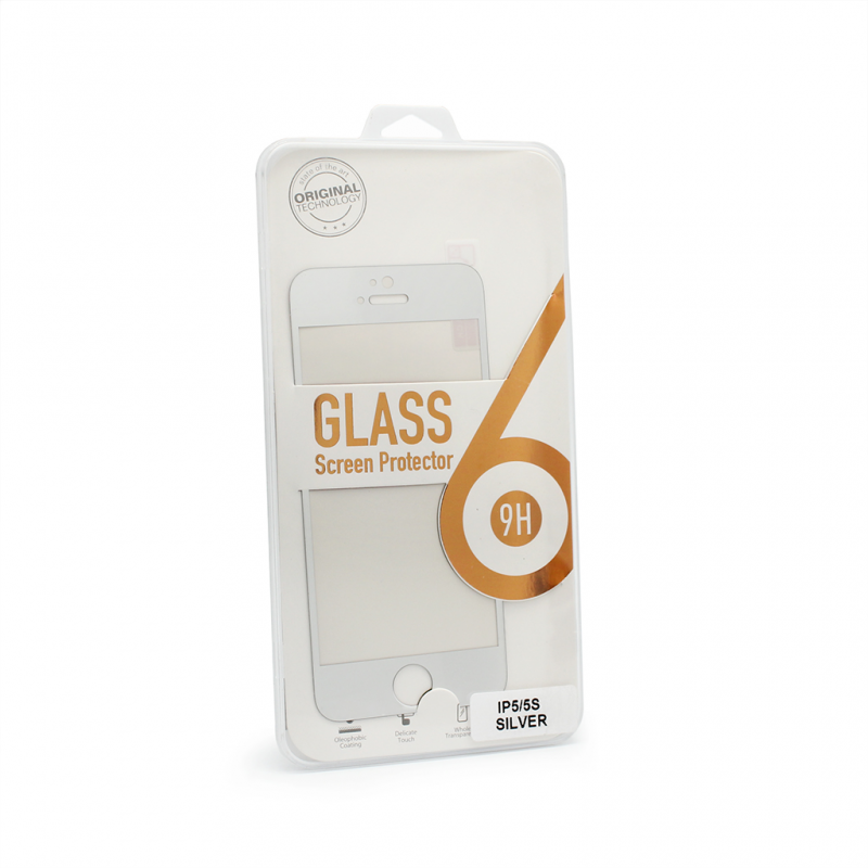 Tempered glass za iPhone 5 srebrni - Zaštitna stakla za iPhone