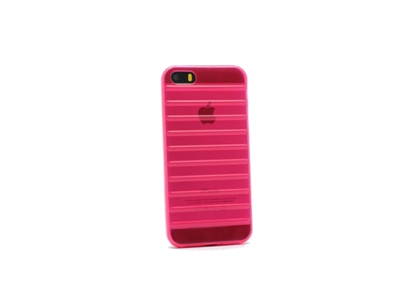 Torbica silikonska Rib za iPhone 5 pink - Silikonske futrole Iphone 