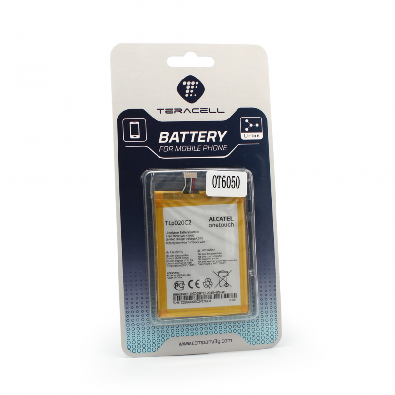 Baterija Teracell za Alcatel OT Idol 2S/6050Y - Pojačane Alcatel baterije za mobilne telefone