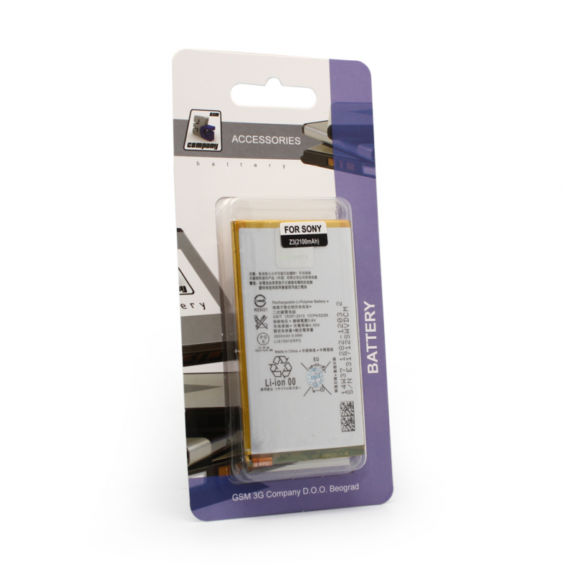 Baterija za Sony Xperia Z3 Compact/Z3 mini/D508X - Pojačane Sony baterije za mobilne telefone