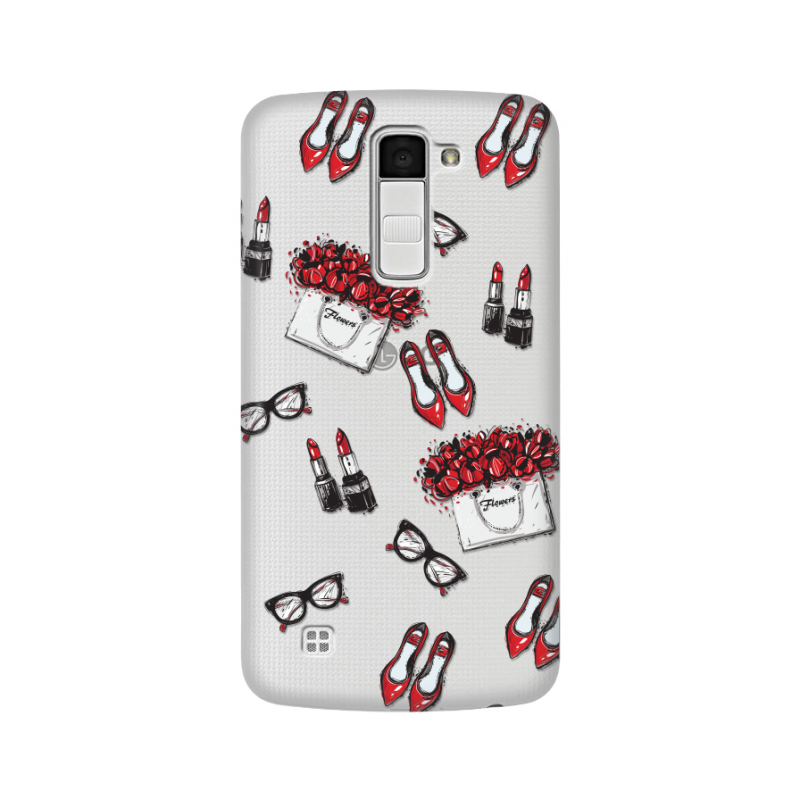 Torbica silikonska Print Skin za LG K10/K420N CC-470 Red Love - LG Skin Print Case