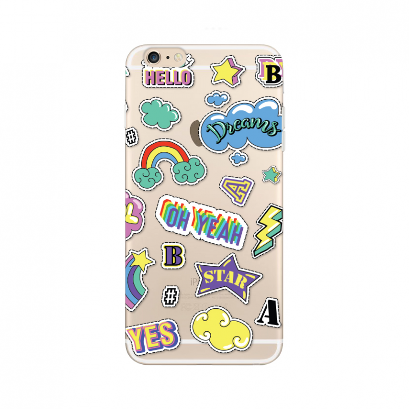 Torbica silikonska Print Skin za iPhone 6 plus/6S plus Oh Yeah Stickers - iPhone Skin Print Case