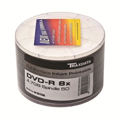 MED DVD TRX DVD-R 8X PRN F SP50 WHITE HIGH QUALITY - CD DVD