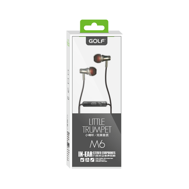 Slusalice Golf M6 bele - Univerzalne slušalice
