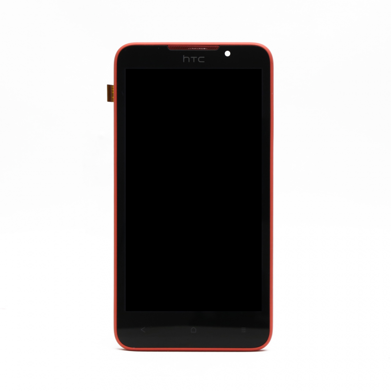 LCD HTC Desire 316/Desire 516+touch screen crni+crveni frame high copy - HTC displej