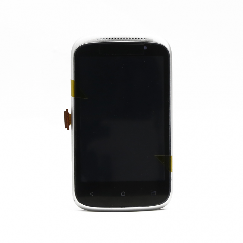 LCD HTC Desire C+touch screen crni+frame sivi - HTC displej