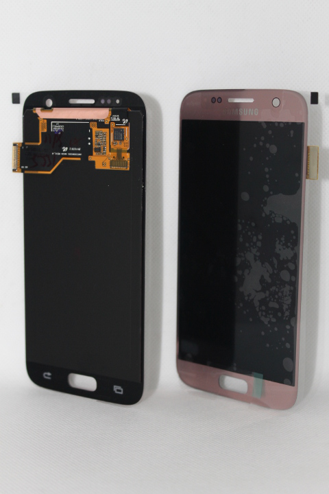 LCD Sam G930F/Galaxy S7+touch screen ROSE GOLD FULL ORG - Samsung displej