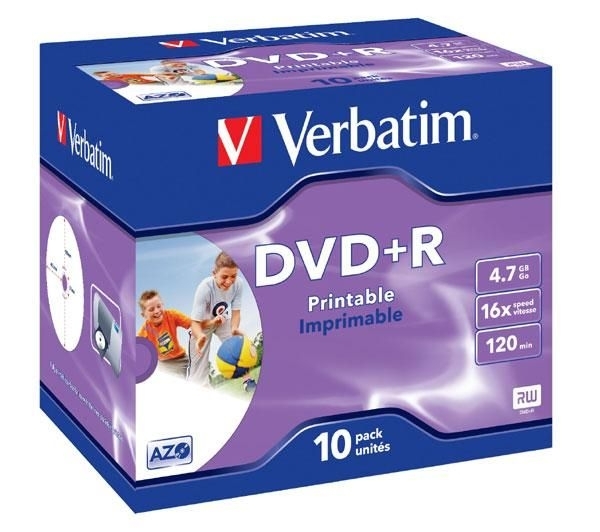 DVD-R  4,7 GB 16x printable Box - CD