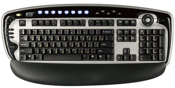 Tastatura BTC caractere US, PS/2 alba (US) - comRace