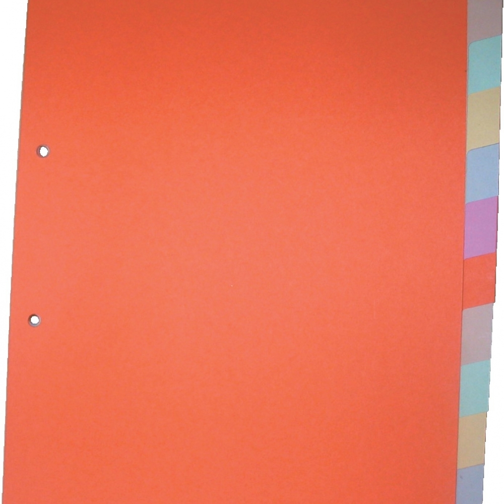Pregradni karton u boji A4 180gr, 1/12, O+CO - Pregradni kartoni i indeksi