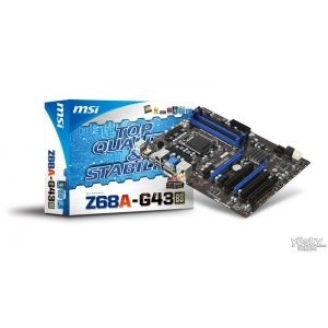 'MB LGA1155 iZ68 MSI Z68A-G43 (G3), PCIe/DDR3/SATA3/GLAN/7.1