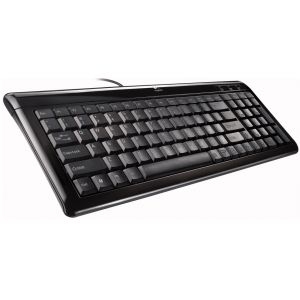Tastatura USB+PS/2 YU Logitech Ultra Flat, Black-