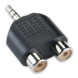 Adapter 3.5mm stereo jack - 2xRCA jack