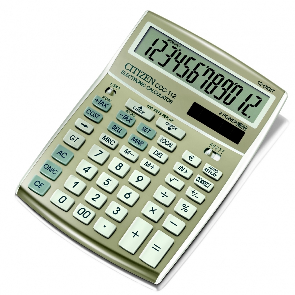 Stoni poslovni kalkulator Citizen CCC 112, 12 cifara - Kalkulatori