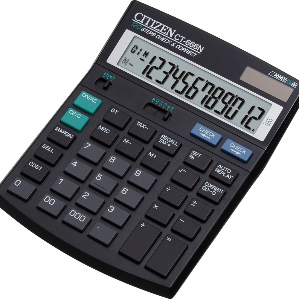 Stoni poslovni kalkulator Citizen CT-666N, 12 cifara - Kalkulatori