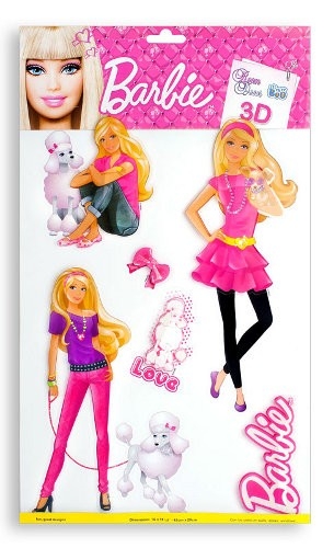 Zidna dekoracija 3D 41x29 cm Barbie - Dekoracije ostalo