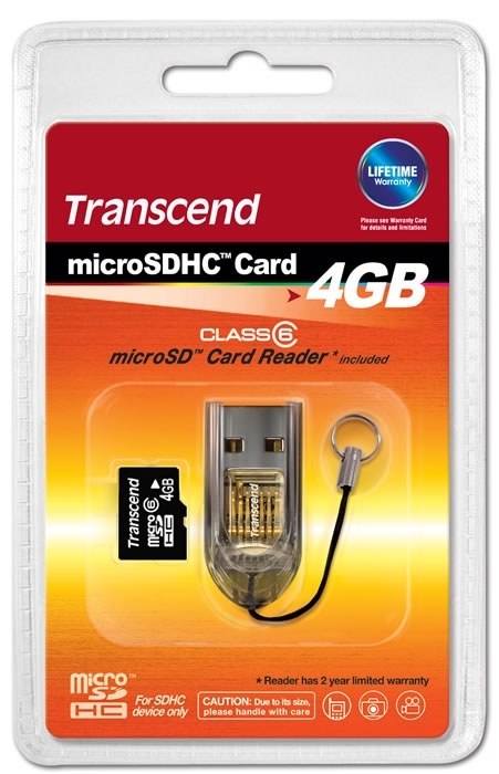 Micro SD 4GB Class 6 i SD Adapter - Micro SD
