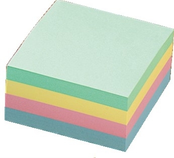 PapiriÄ‡i za beleÅ¡ke 10x10cm, 400l pastelne boje - Papirići za beleške